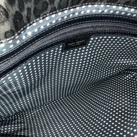 Kate Spade tote coated leopard design with leather strap new condition - Picture 5 of 7
